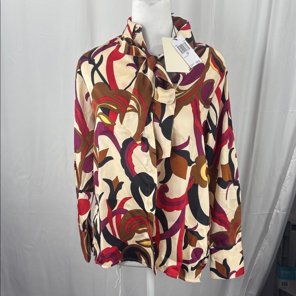 Industry Women's Abstract Print Button Down Shirt